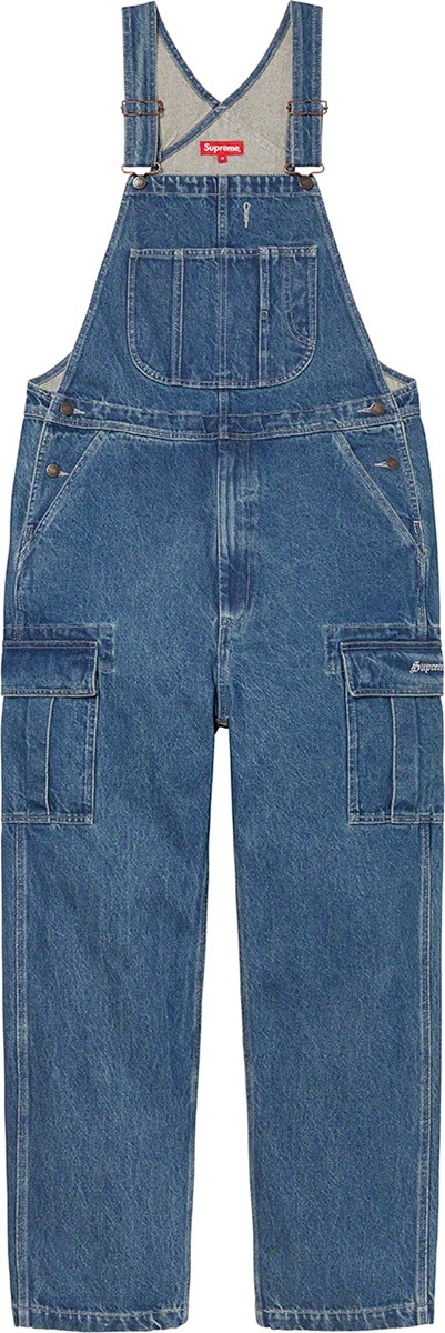 Cargo Denim Overalls view 4